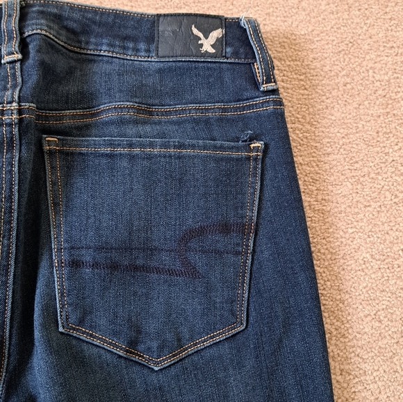 American Eagle Outfitters Jeans Blue Size 6 Long Hi Rise Jegging Skinny Denim - Picture 12 of 13
